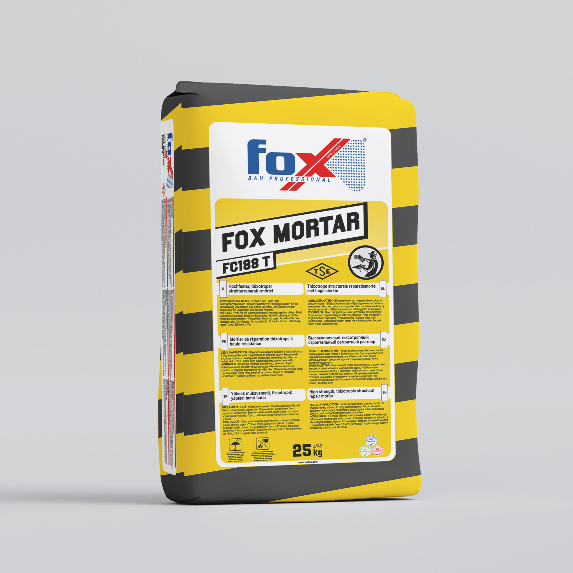 მორტარი FOX MORTAR FC188 T — თხევადი ჰიდროიზოლაცია